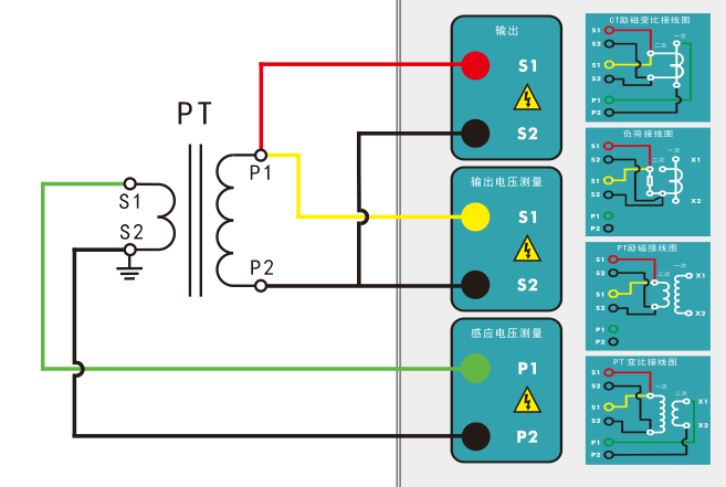 PT变比试验接线图 PT变比试验接线图